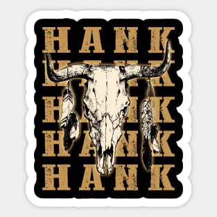 Hank's Honky-Tonk: Fashionable Tee for Those Who Love Hank's Sound Sticker